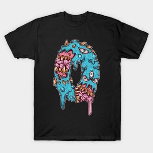 Halloween Zombie Brain 0 Number Funny Halloween T-Shirt